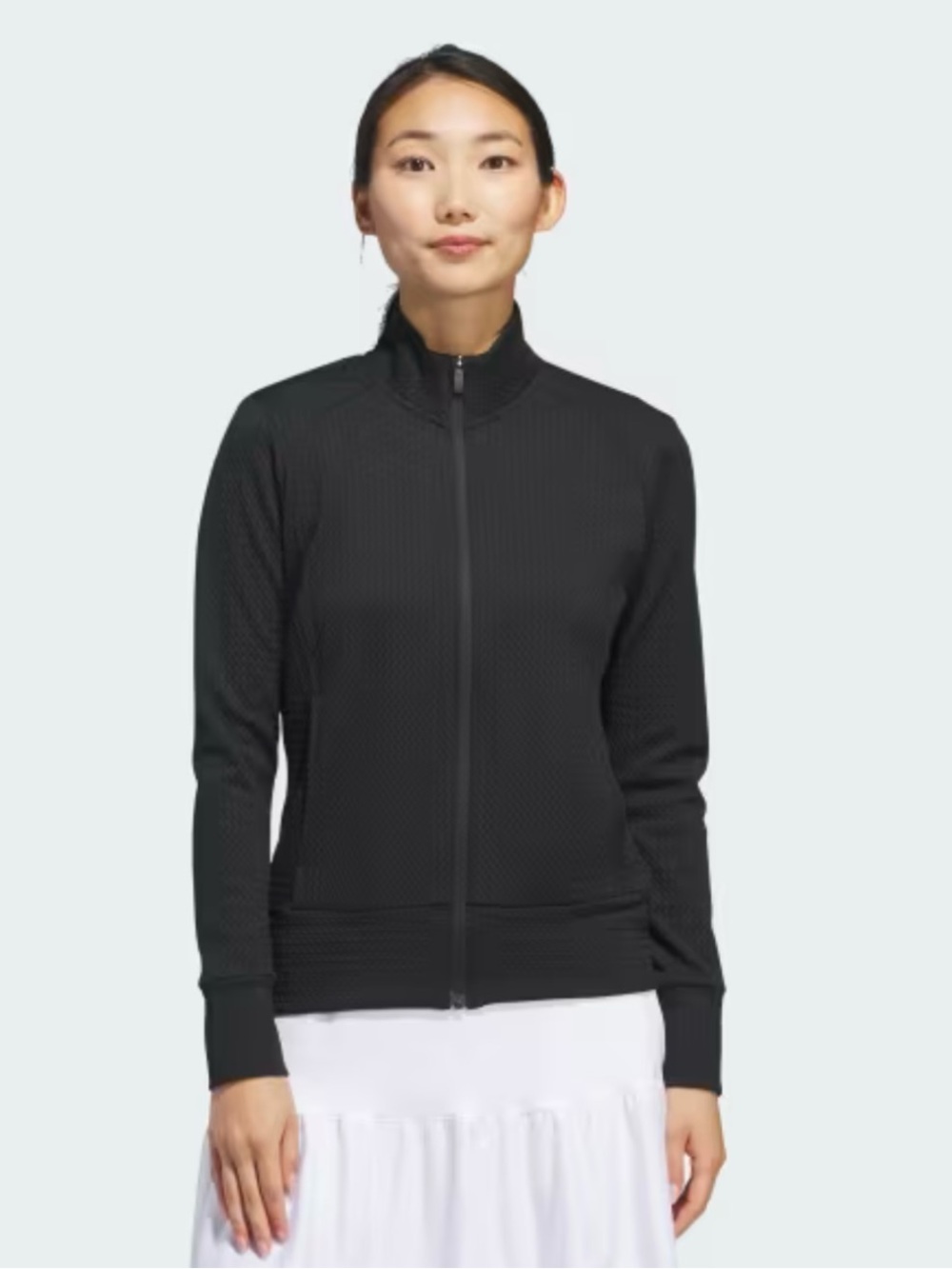 adidas Ultimate365 Textured Black Full-Zip Women's Jacket